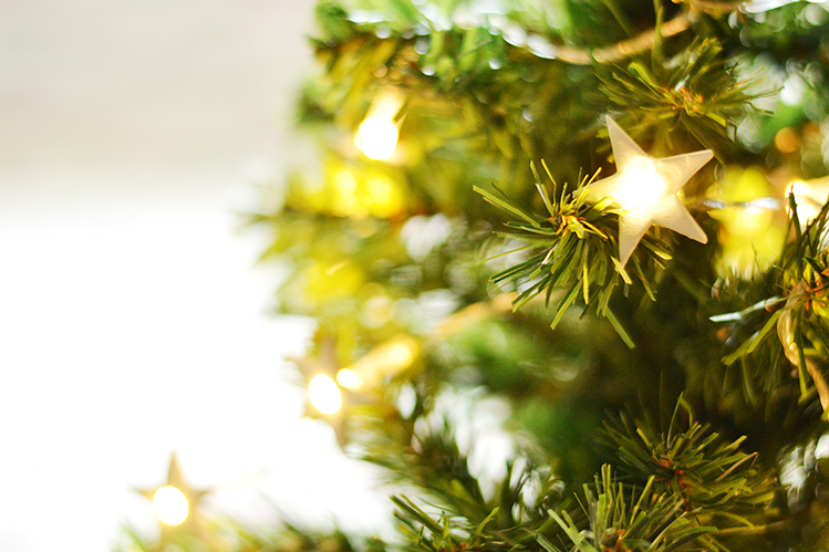 Afbeelding sterrenslinger kerstboom