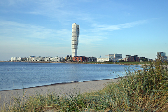 Afbeelding turning torso van Malmö