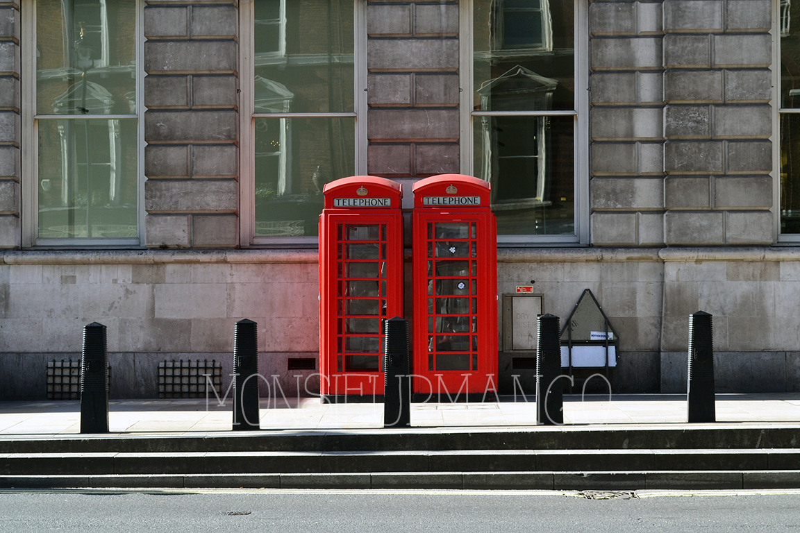 Afbeelding London rode telefooncellen