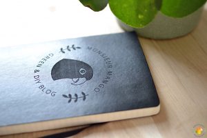 Afbeelding Gegraveerd Moleskine boekje met Monsieur Mango logo