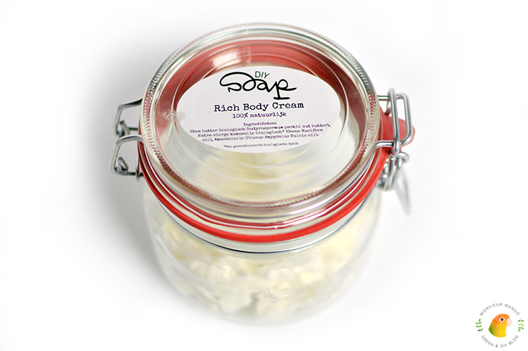 Afbeelding DIY Soap Rich Body Cream klaar in weckpot