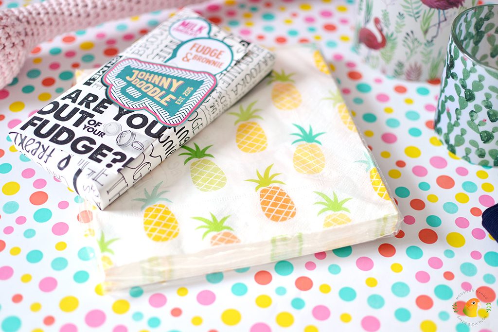 Afbeelding Echte Post Is Cool #4 gegeven cadeautje: ananas servetten