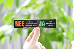 Afbeelding Nee / Ja brievenbus sticker