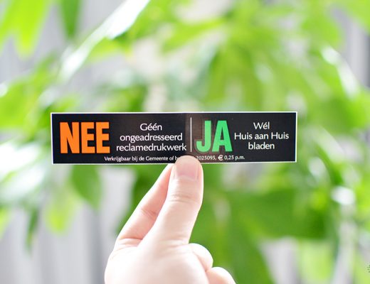 Afbeelding Nee / Ja brievenbus sticker