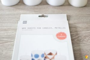 DIY Adventskaarsen maken wax sheets van de Hema