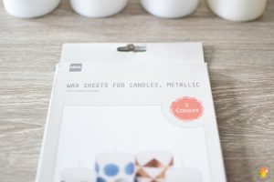 DIY Adventskaarsen maken wax sheets van de Hema