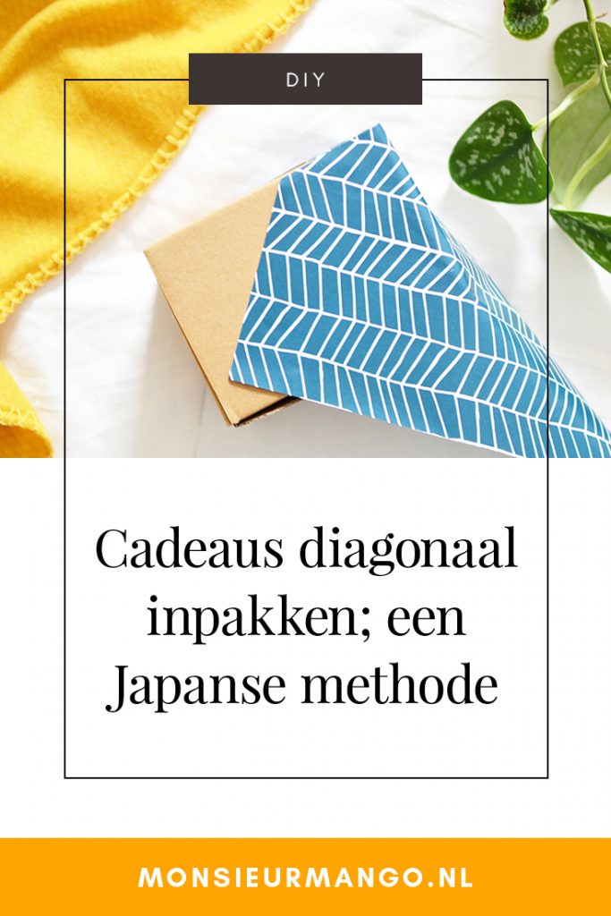 Cadeaus diagonaal inpakken; een Japanse methode | Monsieur Mango